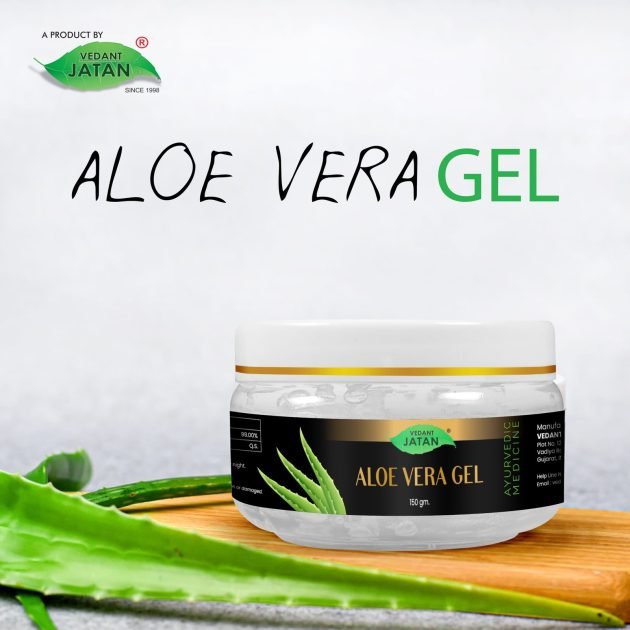 VEDANT JATAN Pure Aloe Vera Gel Ideal for Skin.